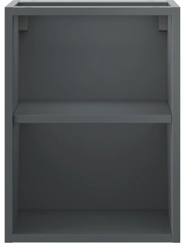 Mexen Box-A, otvorená skrinka s policou 35 cm, grafitová matná, 91AX2-0350-470-0-66