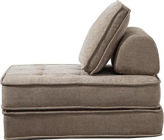 Rozkladacia multifunkčná sofa CALMERO - svetlo hnedá