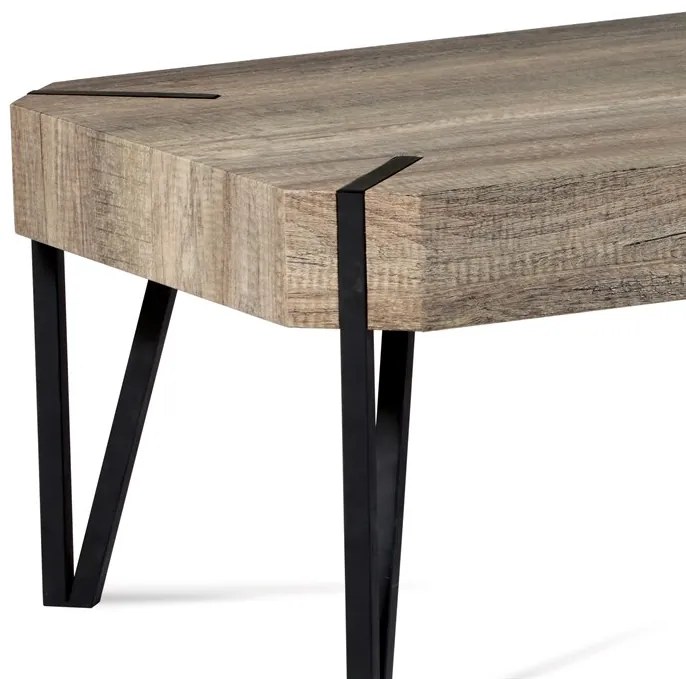 Autronic BONTEC Konferenčný stolík 110x60cm, mdf, dub canyon grey, AHG-241 CAN Farba: Hnedá