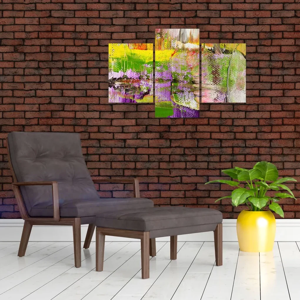 Obraz abstrakcie - maľba (90x60 cm)