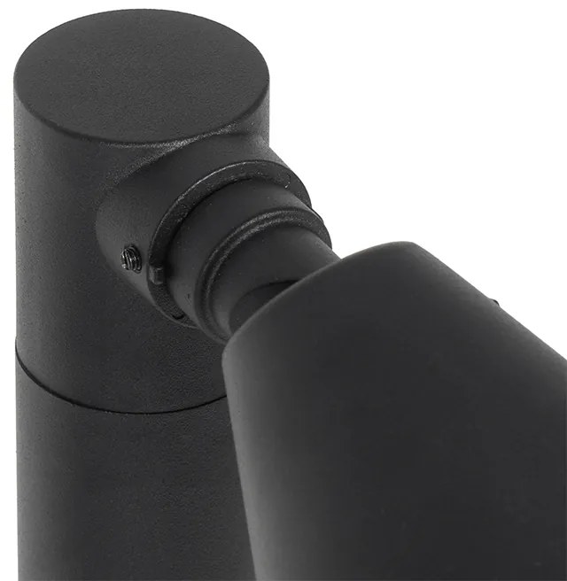 Moderný vonkajší stĺpikový svietidlo čierny 60 cm IP44 nastaviteľný - Ciara