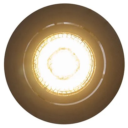 Sada 6 zapustených bodových svetiel čierna nastaviteľná - Ude Honey