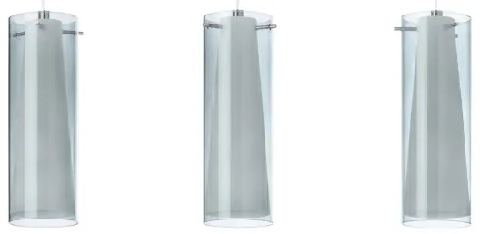 EGLO 90305 - Luster závesný PINTO NERO 3xE27/60W dymová