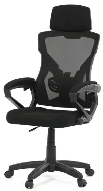 Autronic BONTEC Kancelárska stolička, výškovo nastaviteľná, čierna látka, KA-R223 BK Farba: Čierna