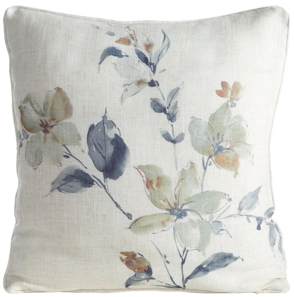 DEKORAČNÁ OBLIEČKA NA VANKÚŠ LEN40 45X45 CM KVETY