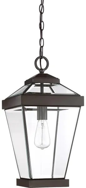 Quoizel QZ-RAVINE8-L - Vonkajší luster na reťazi RAVINE 1xE27/60W/230V IP23 hnedá