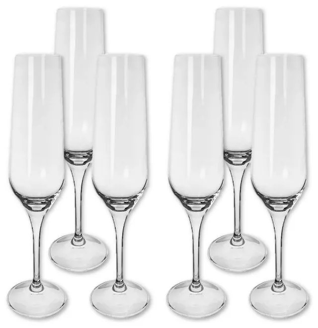 Poháre v súprave 6 ks na sekt 195 ml Rebecca – Orion