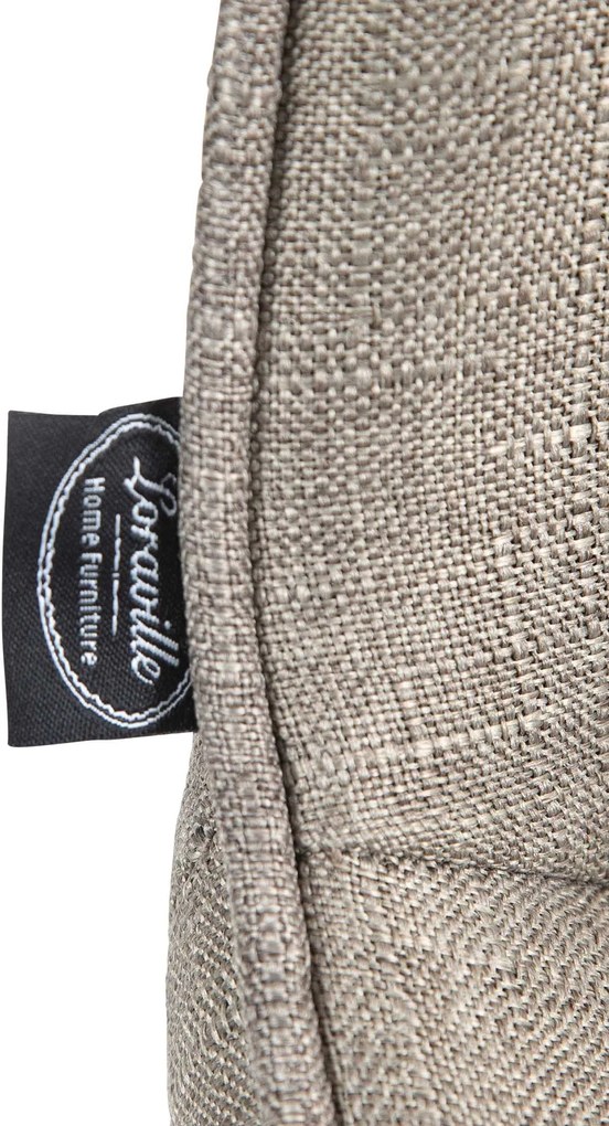 Design-Shop 2x Barová stolička Vonore - látka, čierny rám - Sivo hnedá (Taupe)