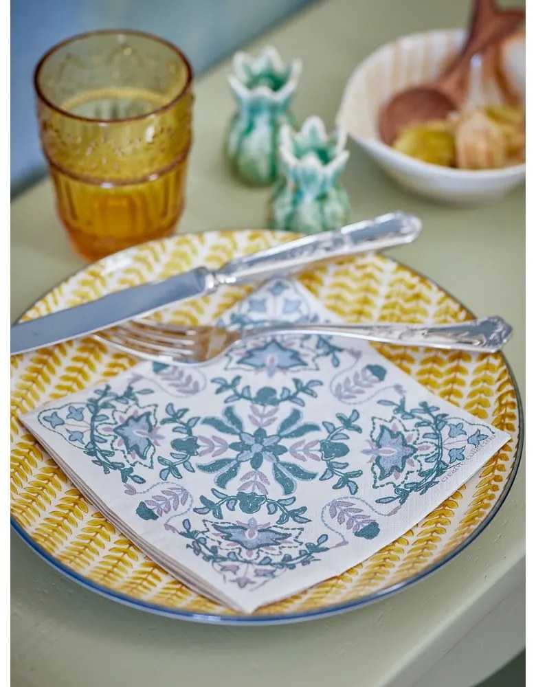 Papierové obrúsky v súprave 20 ks 33x33 cm Alvira – Bloomingville