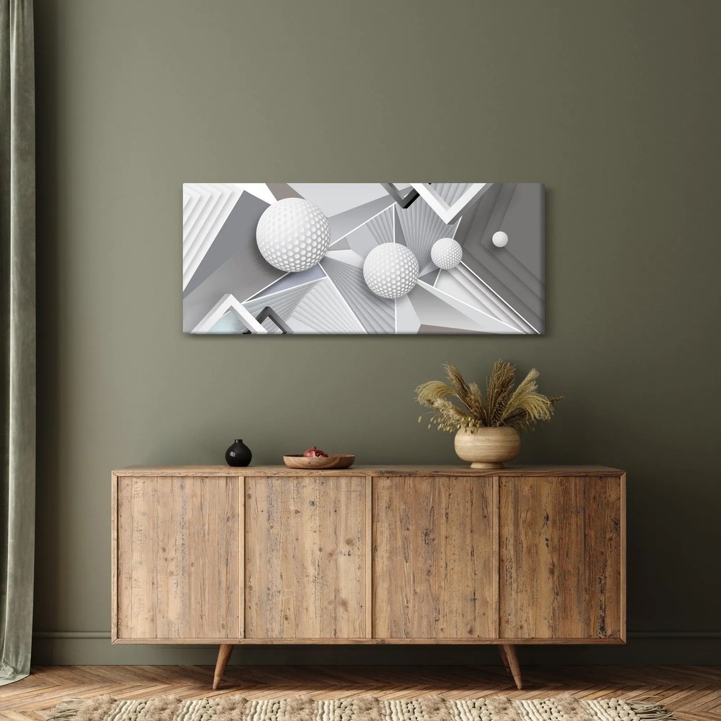 Geometrický abstraktný obraz (120x50 cm)