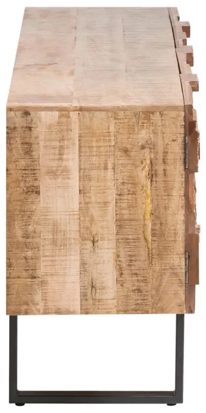 furniture-nabytek.cz - Masívny jedálenský stôl Grónsko z mangového dreva, lakovaný, hnedý – 200×40×75 cm