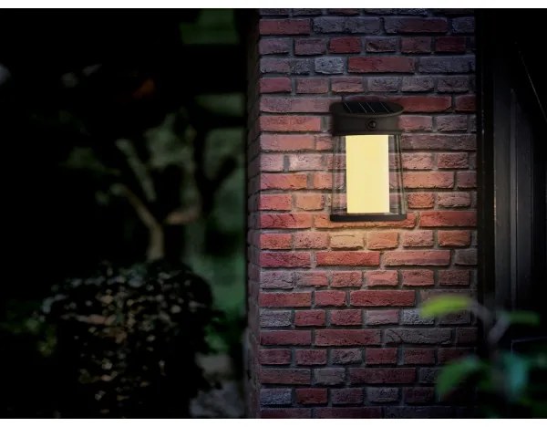 Philips -LED Solárne nástenné svietidlo so senzorom JUDA LED/3,2W/3,7V 2700K IP44