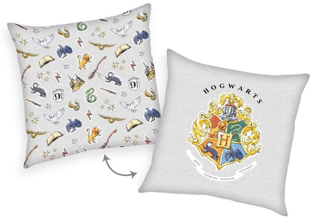 HERDING Vankúšik Harry Potter grey  Polyester, 40/40 cm