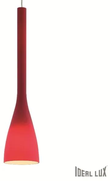 Ideal Lux 035673 Moderná závesná lampa FLUT SP1 BIG ROSSO v krásnej červenej farbe