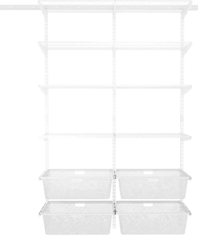 Nástenný regál do špajze 200x120x40 cm TOPTRACK