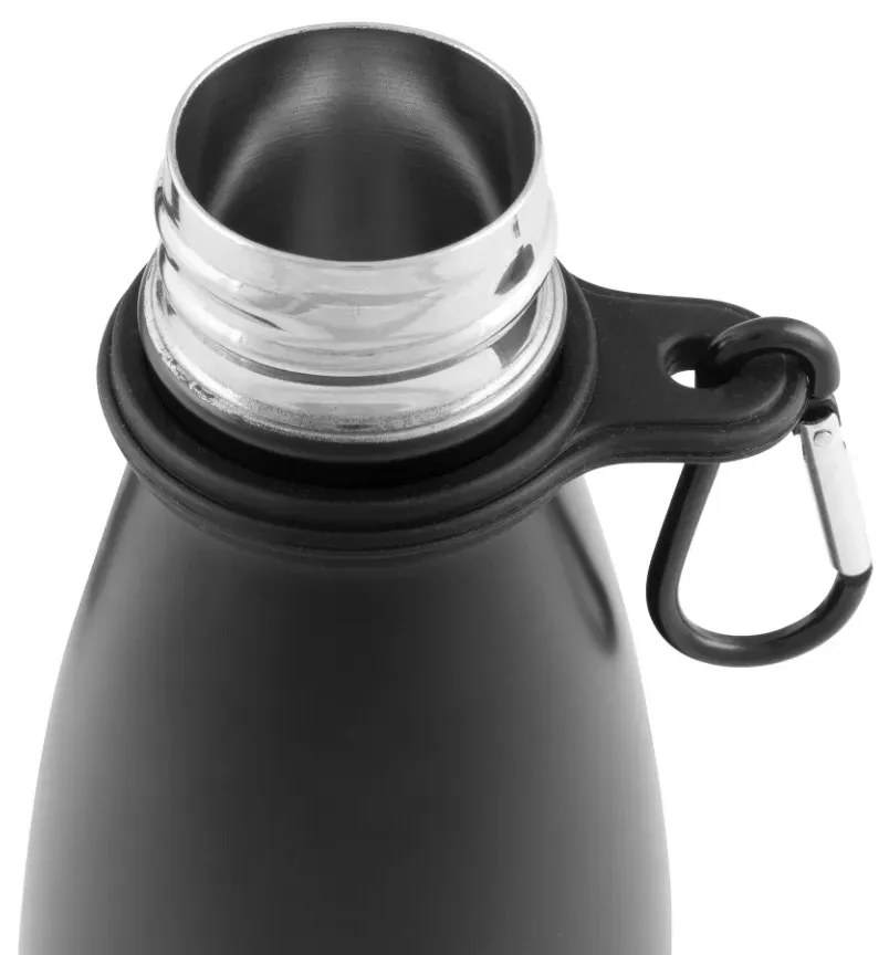 Altom Nehrdz. fľaša na vodu s karabínkou 350 ml, čierna