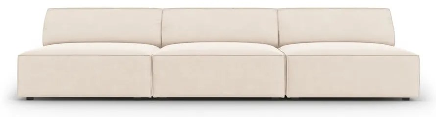 Krémová zamatová pohovka 240 cm Jodie – Micadoni Home