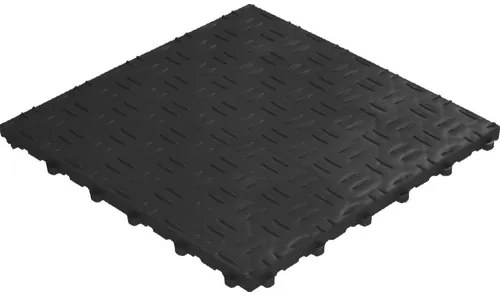 Plastová dlaždica Florco Grip 40 x 40 cm s klick systémom čierna balenie 6 ks