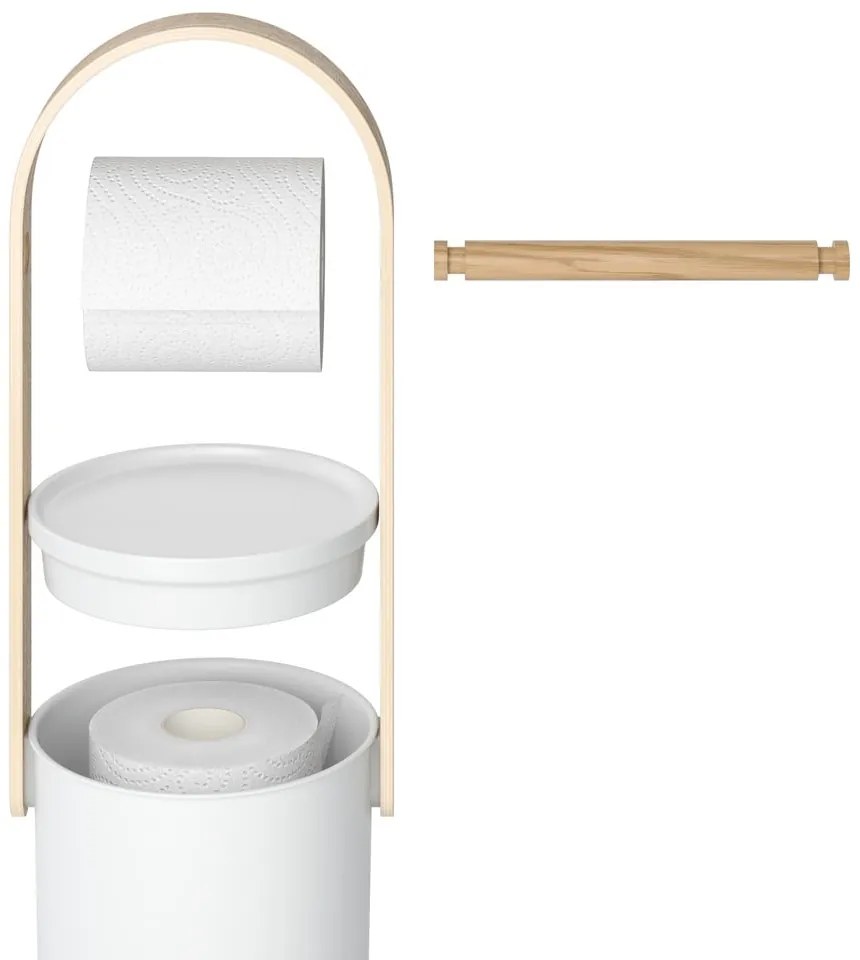 Biely plastový stojan na toaletný papier Bellwood – Umbra