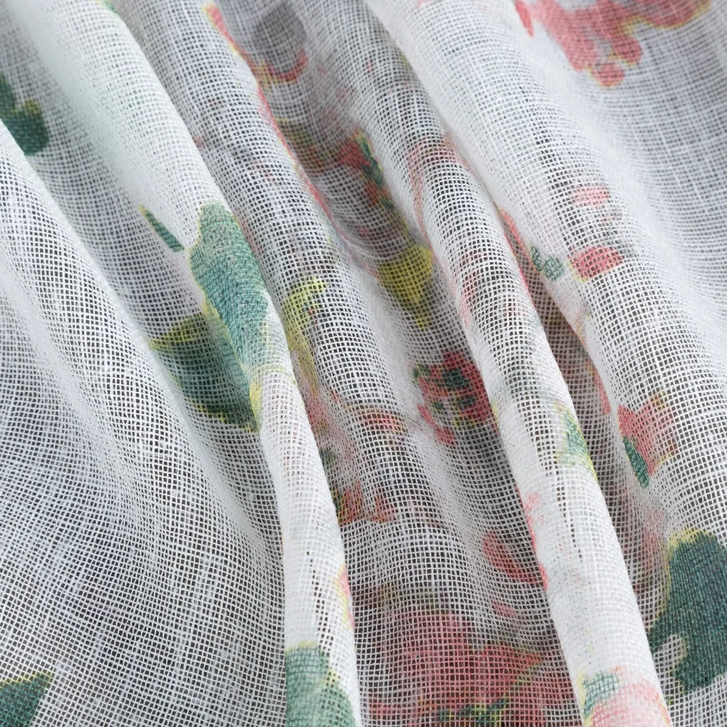 ZÁVES NA KRÚŽKOCH EMI 140X250 CM VZOROVANÁ