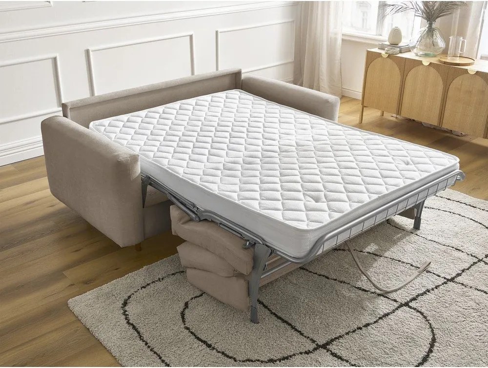 Taupe pohovka na každodenné spanie/rozkladacia 220 cm Cocoone – Bobochic Paris