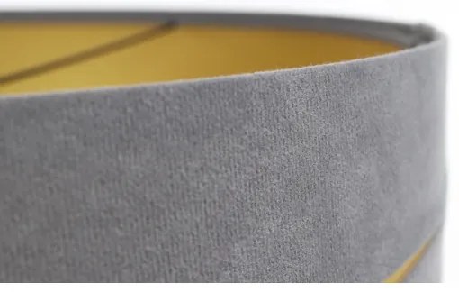 Luster na lanku SWING 1xE27/60W/230V šedá/zlatá