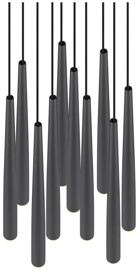 Čierne LED závesné svietidlo ø 30 cm Cala – Trio Select