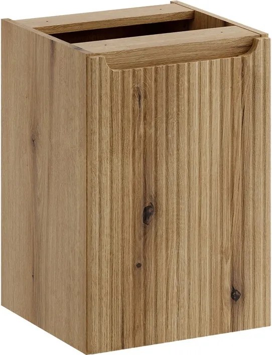 Závěsná skříňka pod umyvadlo Nova Denim s deskou a košem na prádlo 100 cm modrá/dub coast eovke