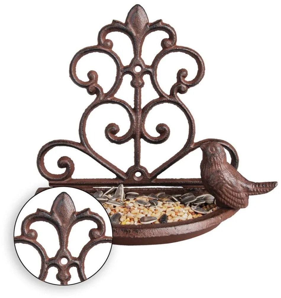 Nástenné vtáčie pítko BIRW II 18,4 cm hnedé