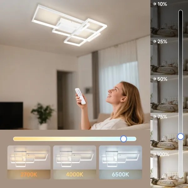 Aigostar - LED Stmievateľné stropné svietidlo LED/38W/230V 2700-6500K + DO