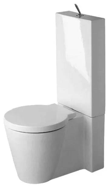 DURAVIT Starck 1 WC misa kombi s Vario odpadom, 415 mm x 385 mm x 640 mm, s povrchom WonderGliss, 02330900641