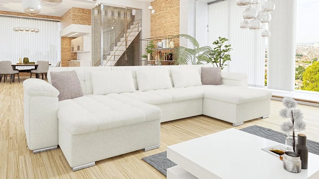 Rohová rozkladacia pohovka Wicenza Premium, Dostupné poťahy: Terra 05 + Terra 05 + Terra 06 ECO