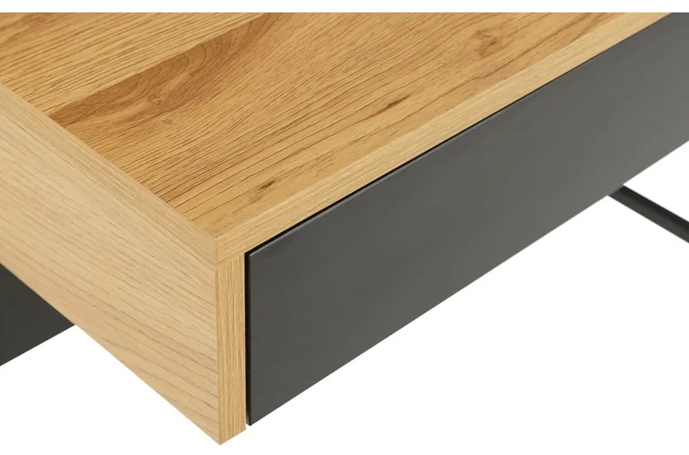 Písací stôl s doskou v dubovom dekore Actona Reece, 100 x 50 cm