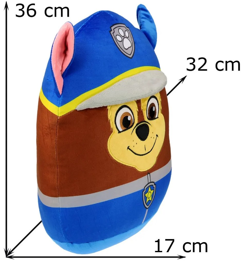 Squish vankúšik Labková patrola - Paw Patrol - motív policajt Chase