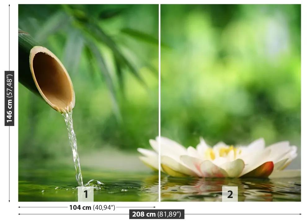 Fototapeta Vliesová Bambusová fontána 104x70 cm