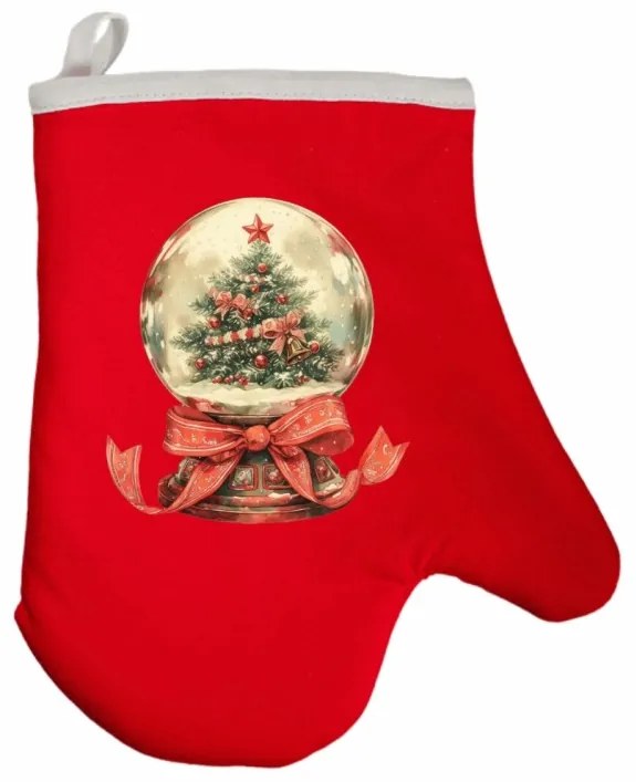 Vianočná kuchynská rukavica Gloria EMI, čierna