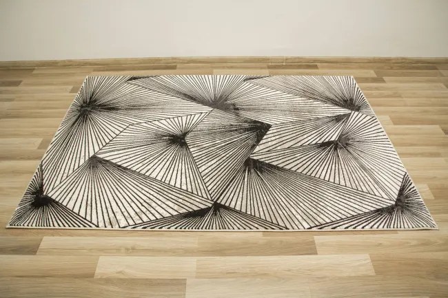 Koberec Studio E840A Geometria čierny / krémový