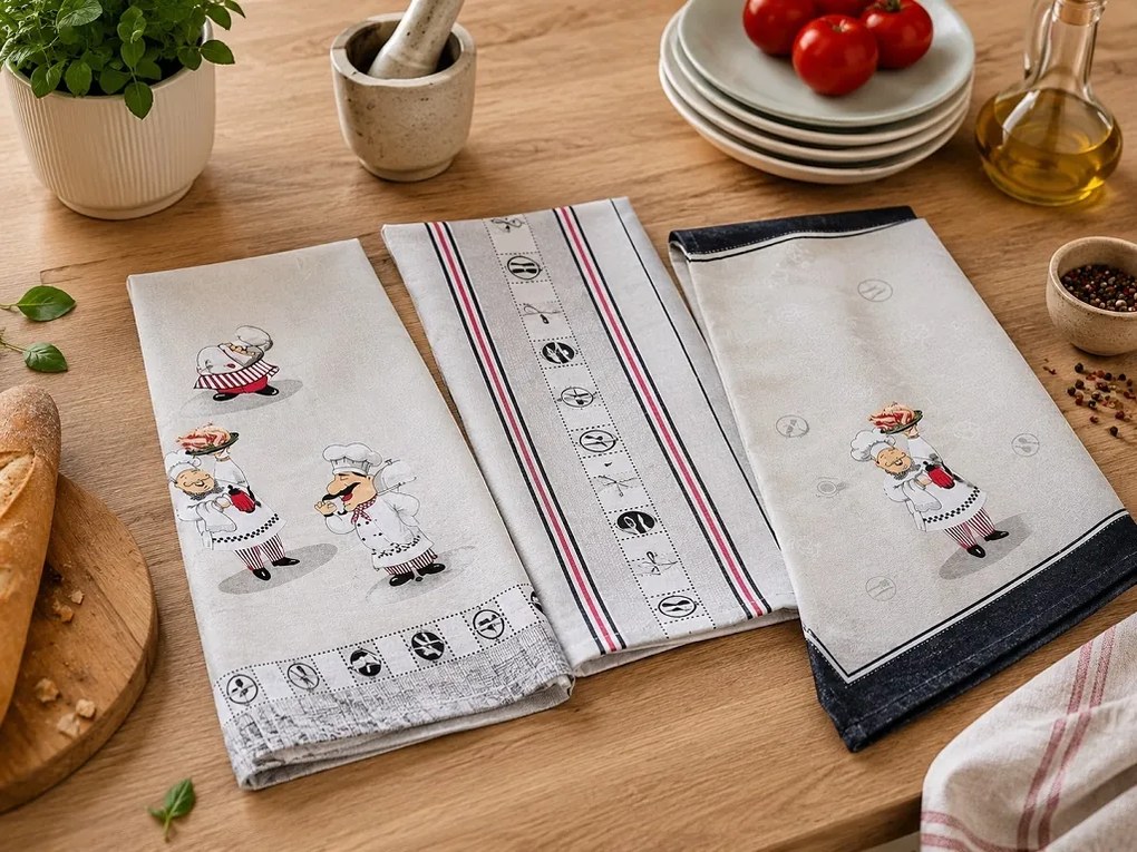 Home Elements Kuchynské utierky Chef