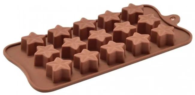 Silikónová forma na čokoládové bonbóny Hviezda 51350