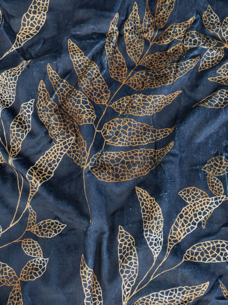 Obliečka na vankúš mikroplyš Digital 40 × 60 cm - Gabriela tmavo modrá