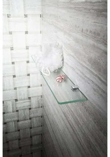 SAPHO XJ018 Asoffi držiaky sklenenej poličky  8 mm, strieborná