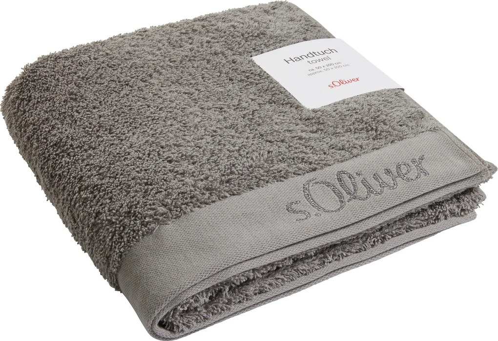 XXXLutz UTERÁK NA RUKY, 50/100 cm, sivá S. Oliver - Kúpeľňový textil - 003252017010