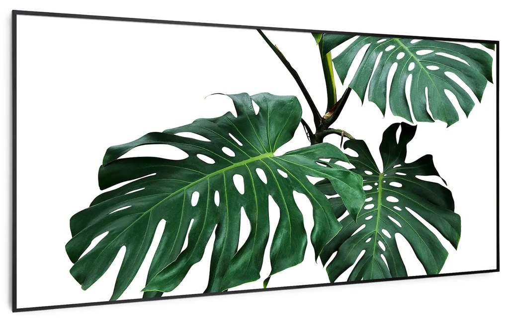 Klarstein Wonderwall Air Art Smart, infračervený ohrievač, 120 x 60 cm, 700 W, zelený list