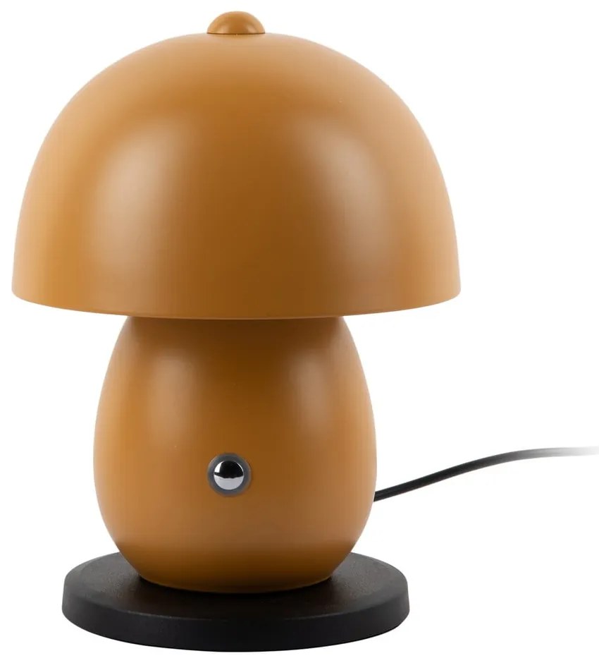 Okrovožltá LED stolová lampa s kovovým tienidlom (výška 18 cm) Mono LED – Leitmotiv