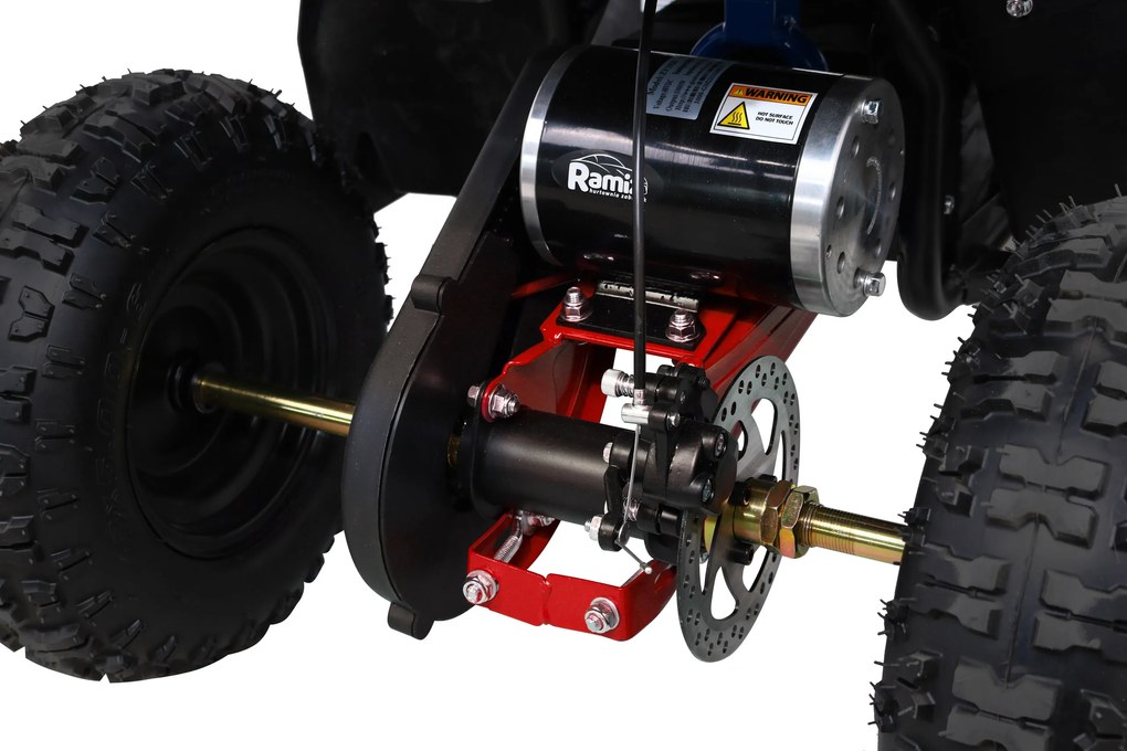 Ramiz Štvorkolka na batérie HIPERFECT Červená 35km/h + 1000W motor + Nafukovacie kolesá + Nastavenie sedadla