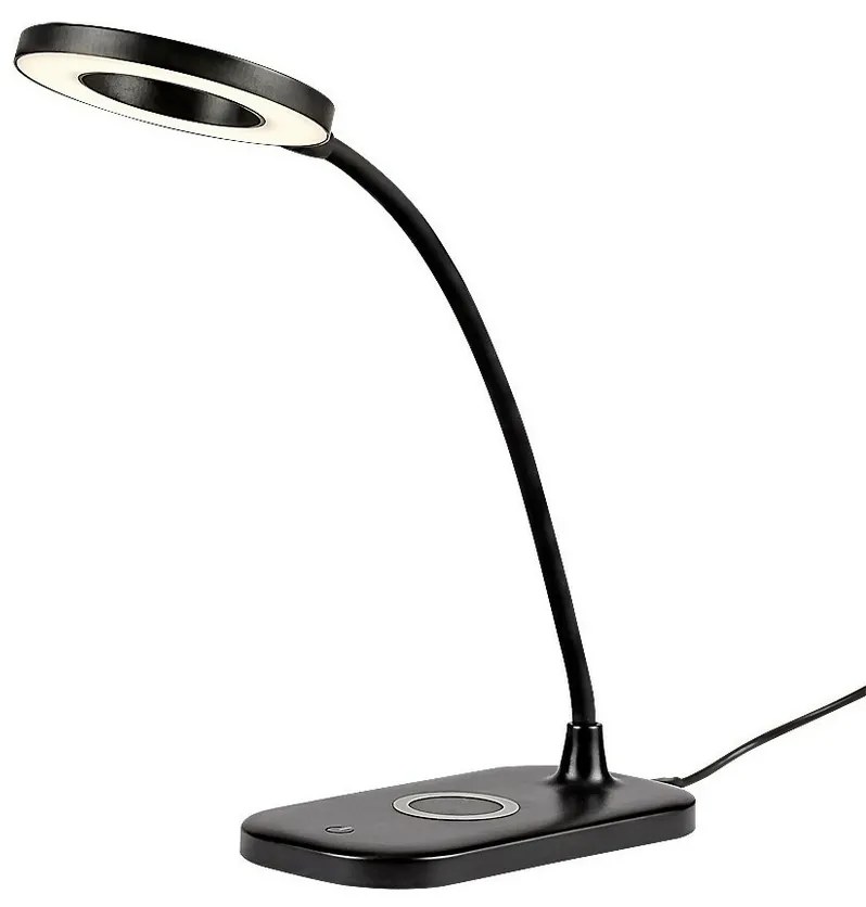 Rabalux 74013 stolná LED lampa Harding, 5 W, čierna