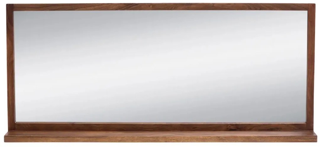 furniture-nabytek.cz - Masívne kúpeľňové zrkadlo Sydney dark II z akáciového dreva, lakované, hnedé – 138×60 cm
