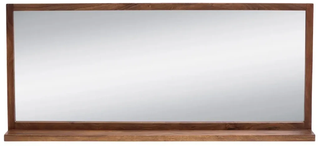 furniture-nabytek.cz - Masívne kúpeľňové zrkadlo Sydney dark II z akáciového dreva, lakované, hnedé – 138×60 cm