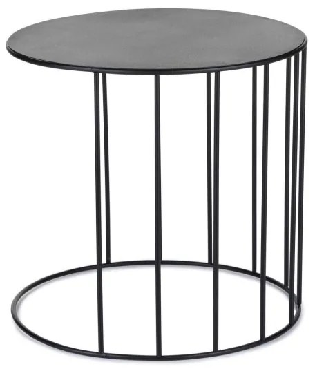 SADA 3x Stojan na kvety LOFT čierna