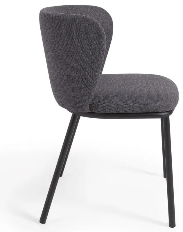 Tmavosivá jedálenská stolička Ciselia – Kave Home